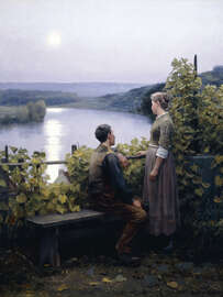 Magnettafel Ein Sommerabend, Daniel Ridgway Knight