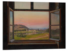 Magnettafel Blick auf Schloss Pillnitz, 1823