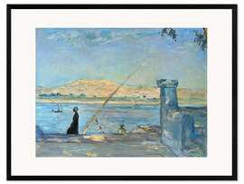 Gerahmter Kunstdruck Morgen bei Luxor, 1914