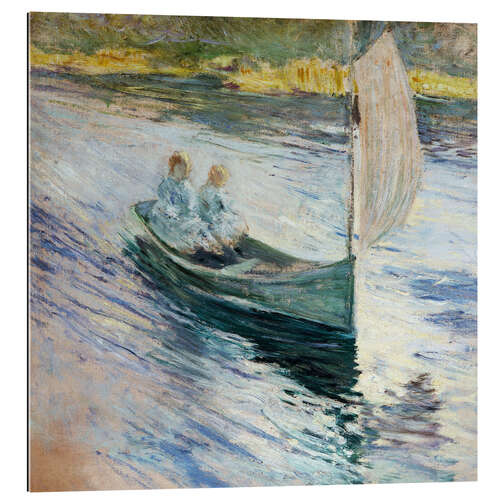 Gallery print Two children in a sailboat