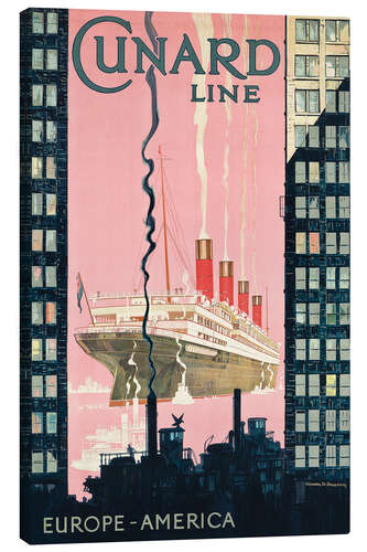 Leinwandbild Cunard Line, Europa-Amerika