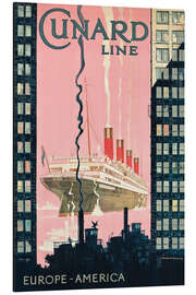 Magnettafel Cunard Line, Europa-Amerika