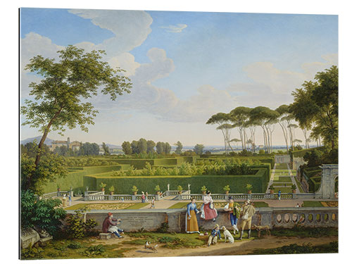 Quadro em plexi-alumínio Park of Villa Pamphili, Johann Christian Reinhart