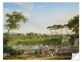 Wall sticker Park of Villa Pamphili, Johann Christian Reinhart