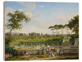 Holzbild Park der Villa Pamphili, Johann Christian Reinhart