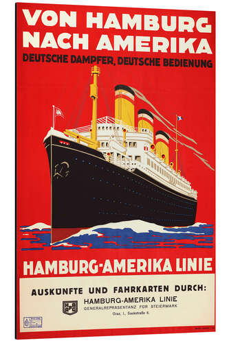 Aluminiumsbilde Hamburg-America Line