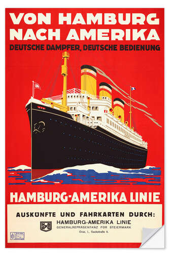 Wall sticker Hamburg-America Line