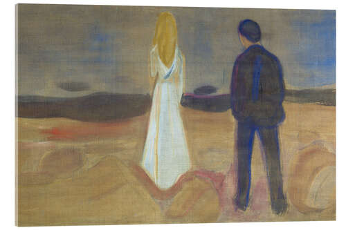 Cuadro de metacrilato Two Humans. The Lonely Ones, 1907