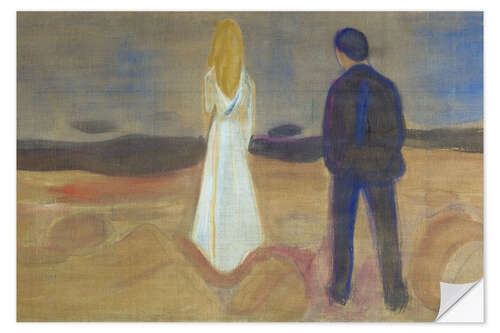 Wall sticker Two Humans. The Lonely Ones, 1907