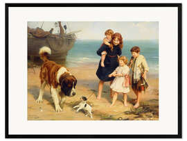 Innrammet kunsttrykk Summer Fun, 1915