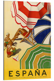 Magnettafel España - Vintage Strandurlaub