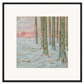 Framed art print Winter Forest, William Degouve de Nuncques