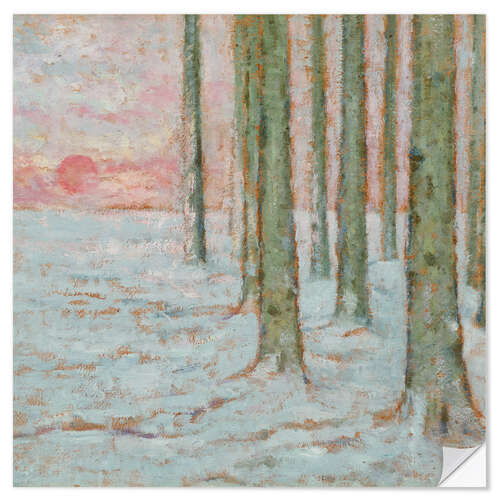 Wandsticker Winterwald, William Degouve de Nuncques