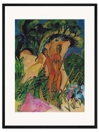 Gerahmter Kunstdruck Mädchen auf Fehmarn, 1913