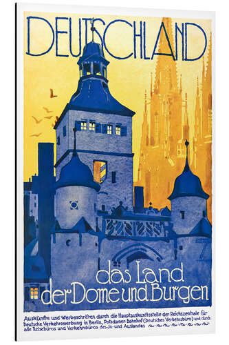 Aluminium print Deutschland, the Land of Cathedrals and Castles