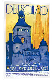 Stampa su plexi-alluminio Deutschland, the Land of Cathedrals and Castles