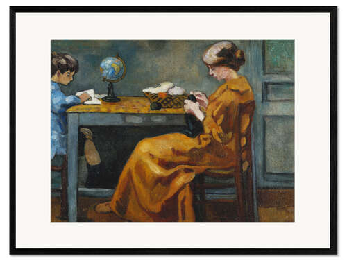 Framed art print After School (Après l'Ecole), 1916