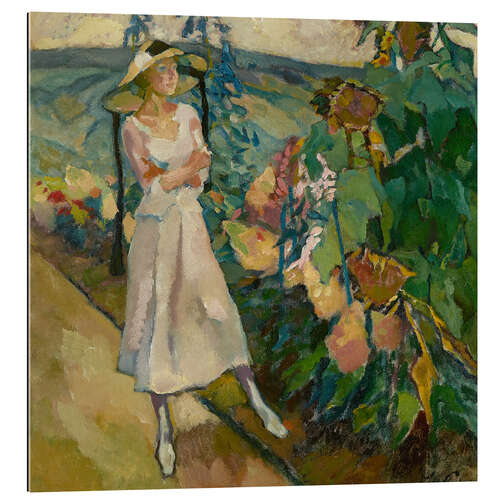 Quadro em plexi-alumínio Gautinger Garden, Leo Putz, 1920