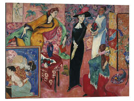 Magnettafel Besuch, Heinrich Nauen, 1913