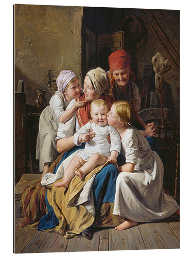 Gallery print Grandmother's Joys, Ferdinand Georg Waldmüller