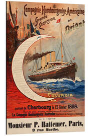 Magnettafel Campagnie Hambourgeoise-Américaine, Grande Excursion en Orient