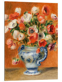 Cuadro de plexi-alu Vase with anemones, 1890