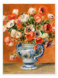 Poster Vase mit Anemonen, 1890