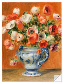 Naklejka na ścianę Vase with anemones, 1890