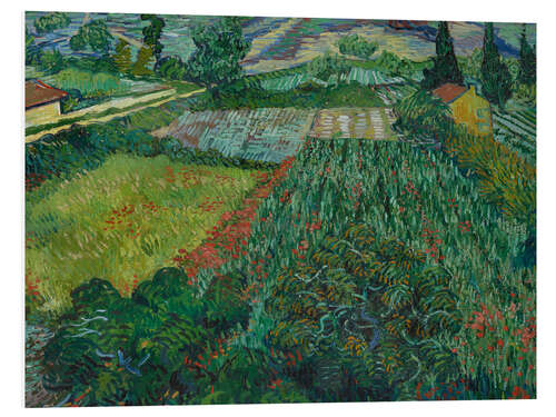 Foam board print Poppy Field, 1889