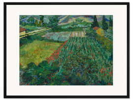 Gerahmter Kunstdruck Mohnfeld, 1889