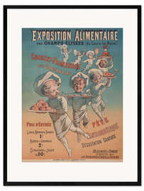 Framed art print Exposition Alimentaire des Champs-Elysées, Emil Levy, 1874