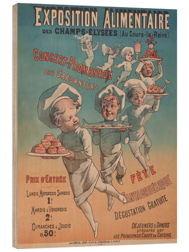 Puutaulu Exposition Alimentaire des Champs-Elysées, Emil Levy, 1874