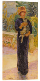 Acrylglasbild Dame mit Katze, 1912