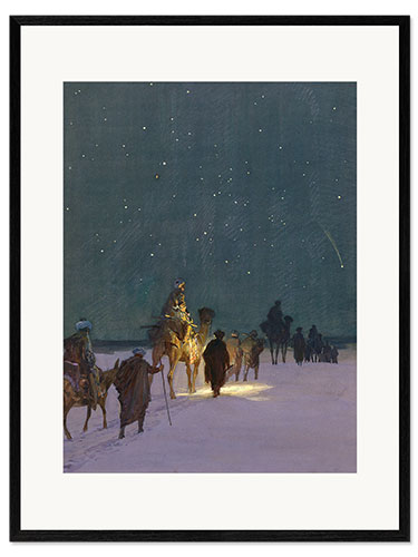 Ingelijste kunstdruk The Three Kings from the Orient, Paul Hey