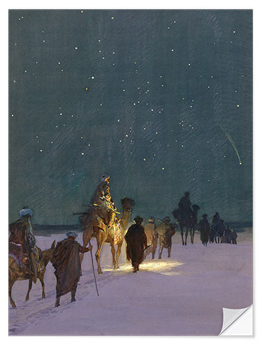 Muursticker The Three Kings from the Orient, Paul Hey