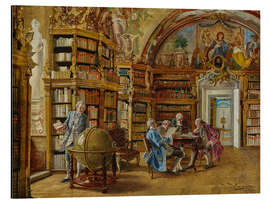 Cuadro de aluminio In the Library, Johann Hamza