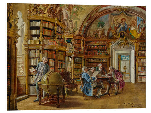 PVC-tavla In the Library, Johann Hamza