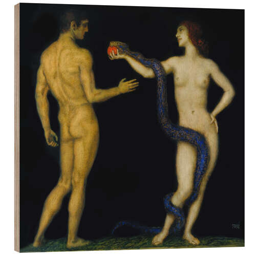 Puutaulu Adam and Eve, 1920