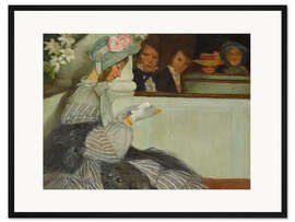 Gerahmter Kunstdruck Lesende Biedermeier-Dame, Alexander von Salzman