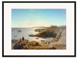 Gerahmter Kunstdruck Küste bei Syrakus, 1861