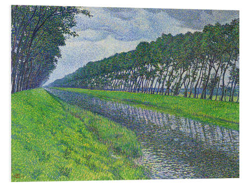 Foam board print Canal in Flanders, 1894