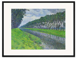Gerahmter Kunstdruck Kanal in Flandern, 1894