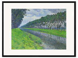 Impression artistique encadrée Canal in Flanders, 1894