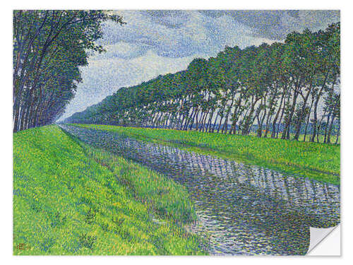 Selvklebende plakat Canal in Flanders, 1894