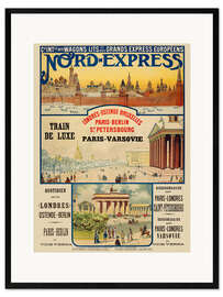 Inramat konsttryck Nord-Express, Paris-Saint Petersbourg, 1896