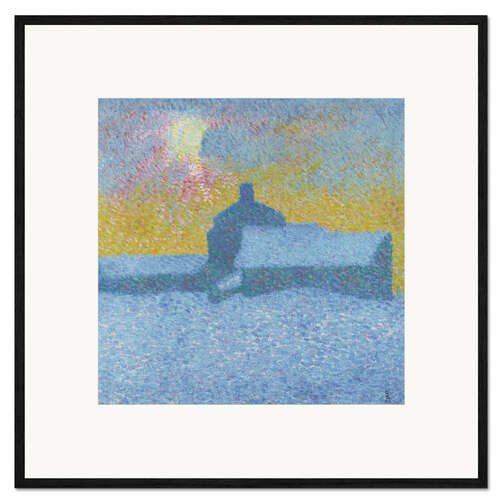 Gerahmter Kunstdruck Winternebel (Winter in Maloja), 1910