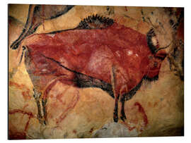 Tableau en aluminium Bison, Rock Carving in the Cave of Altamira, 35,000 to 11,000 BC.