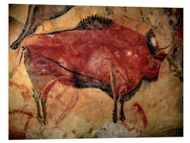 Foam board print Bison, Rock Carving in the Cave of Altamira, 35,000 to 11,000 BC.