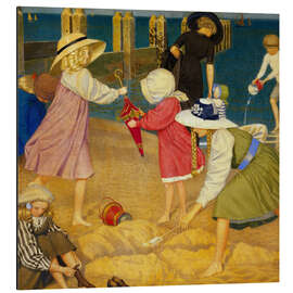 Magnettafel Am Strand, Southwold, 1911