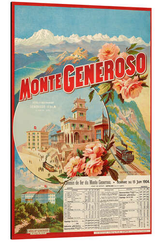 Cuadro de aluminio Monte Generoso, Switzerland, 1904